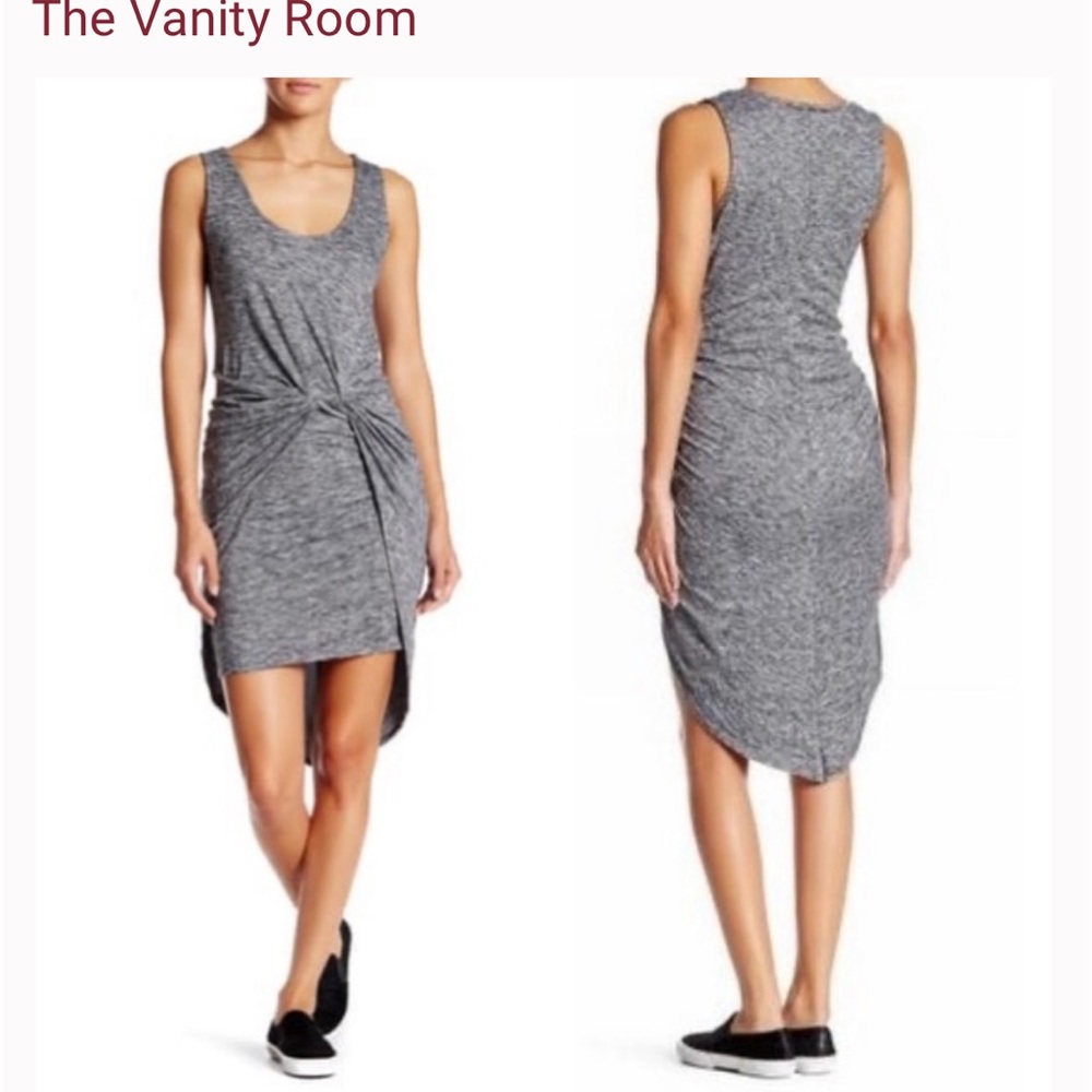 The Vanity Room Twist Front Jersey Knit Dress